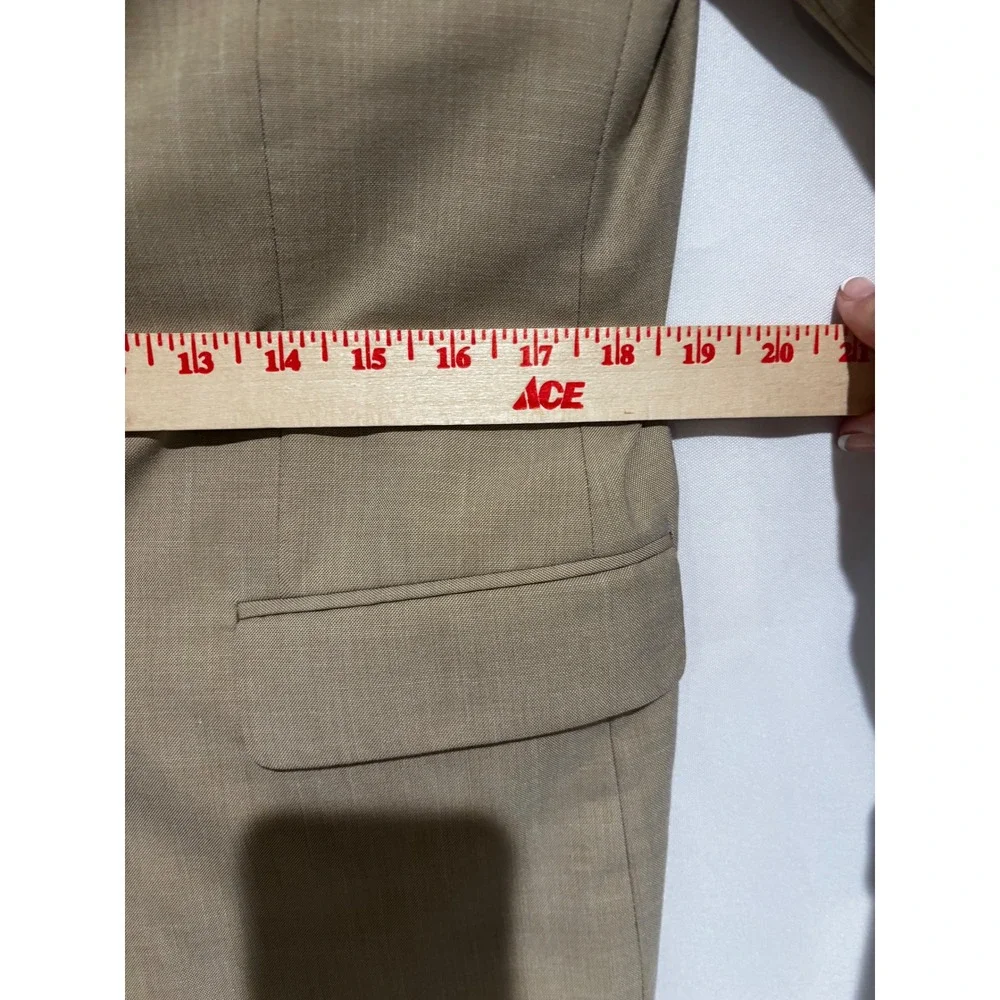 Bocaccio Uomo Mens Tan Two Button Blazer Sport Suit Jacket sz 38R preppy capsule